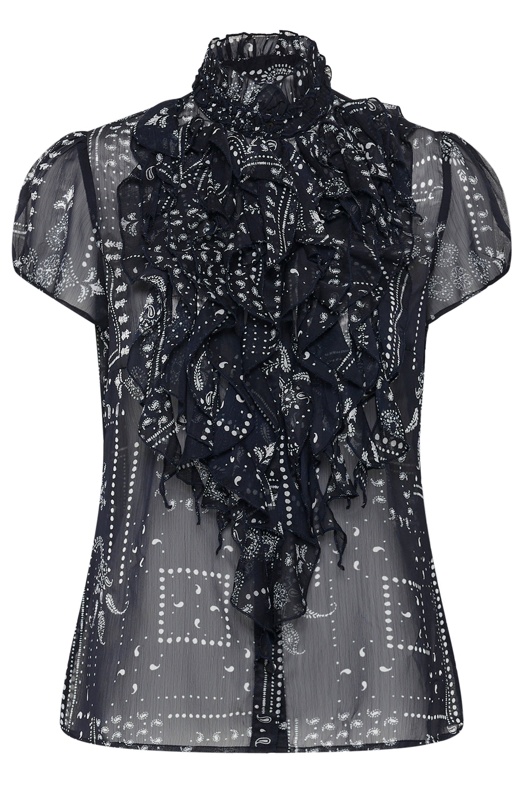 Saint Tropez 30512464 crinkle shirt