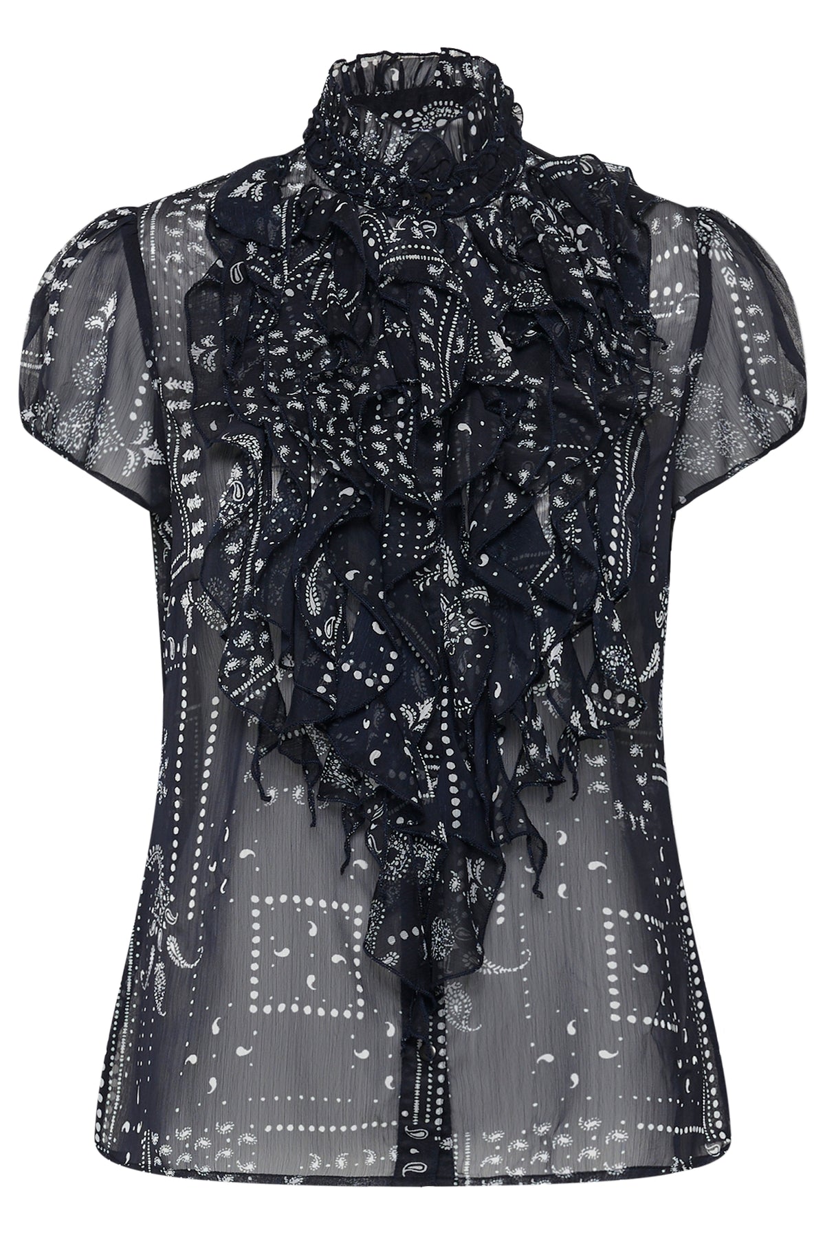 Saint Tropez 30512464 crinkle shirt