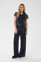 Saint Tropez 30512464 crinkle shirt