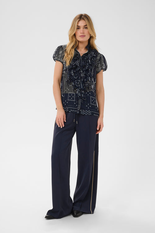 Saint Tropez 30512464 crinkle shirt