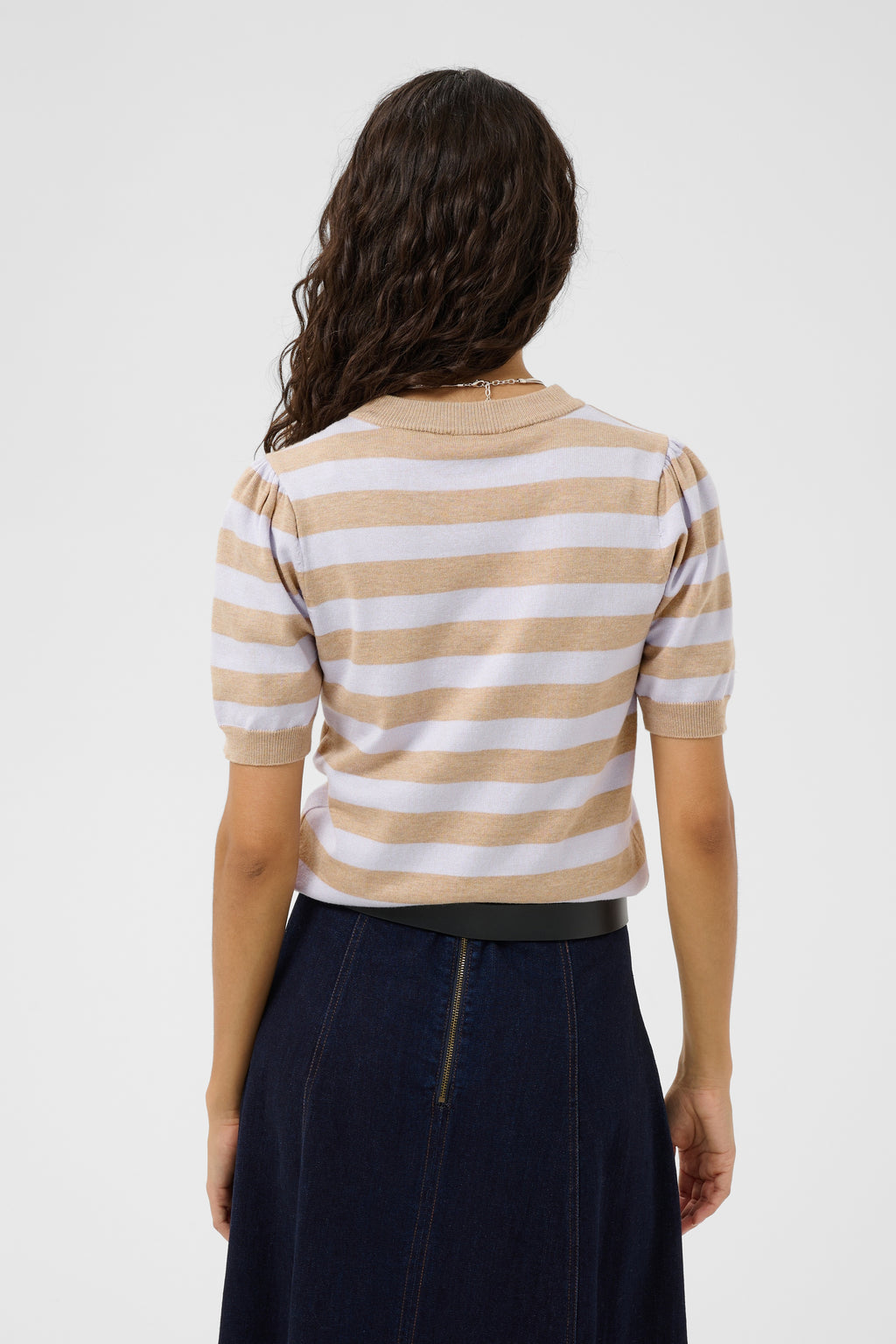 Saint Tropez 30513931 mils stripe pullover lilac savannah