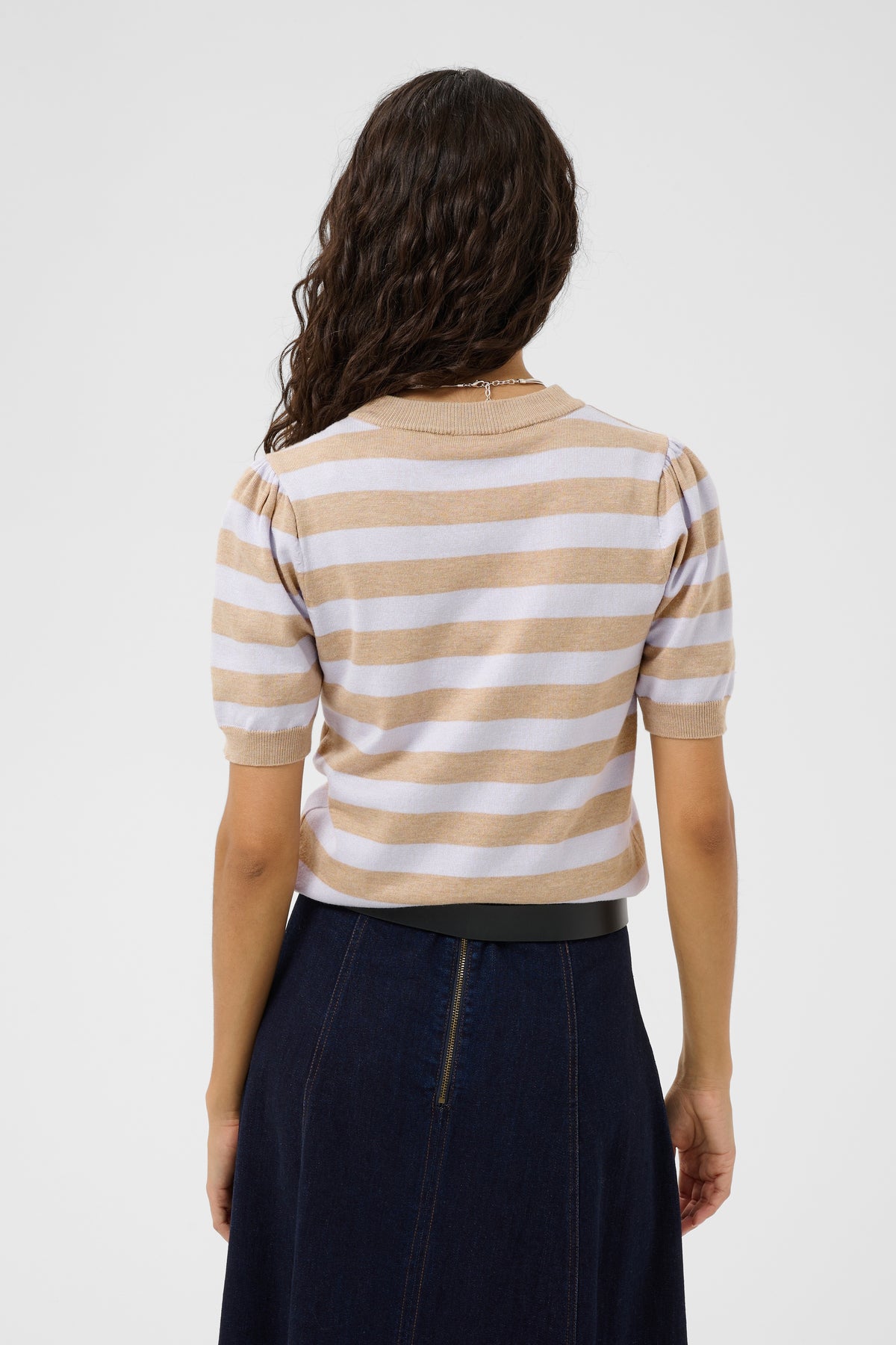 Saint Tropez 30513931 mils stripe pullover lilac savannah