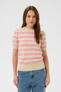 Saint Tropez 30513931 mils stripe pullover cameo pink