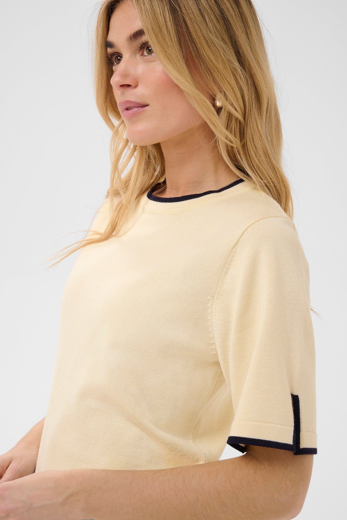Saint Tropez 30514647 mila contrast stripe pullover night sky