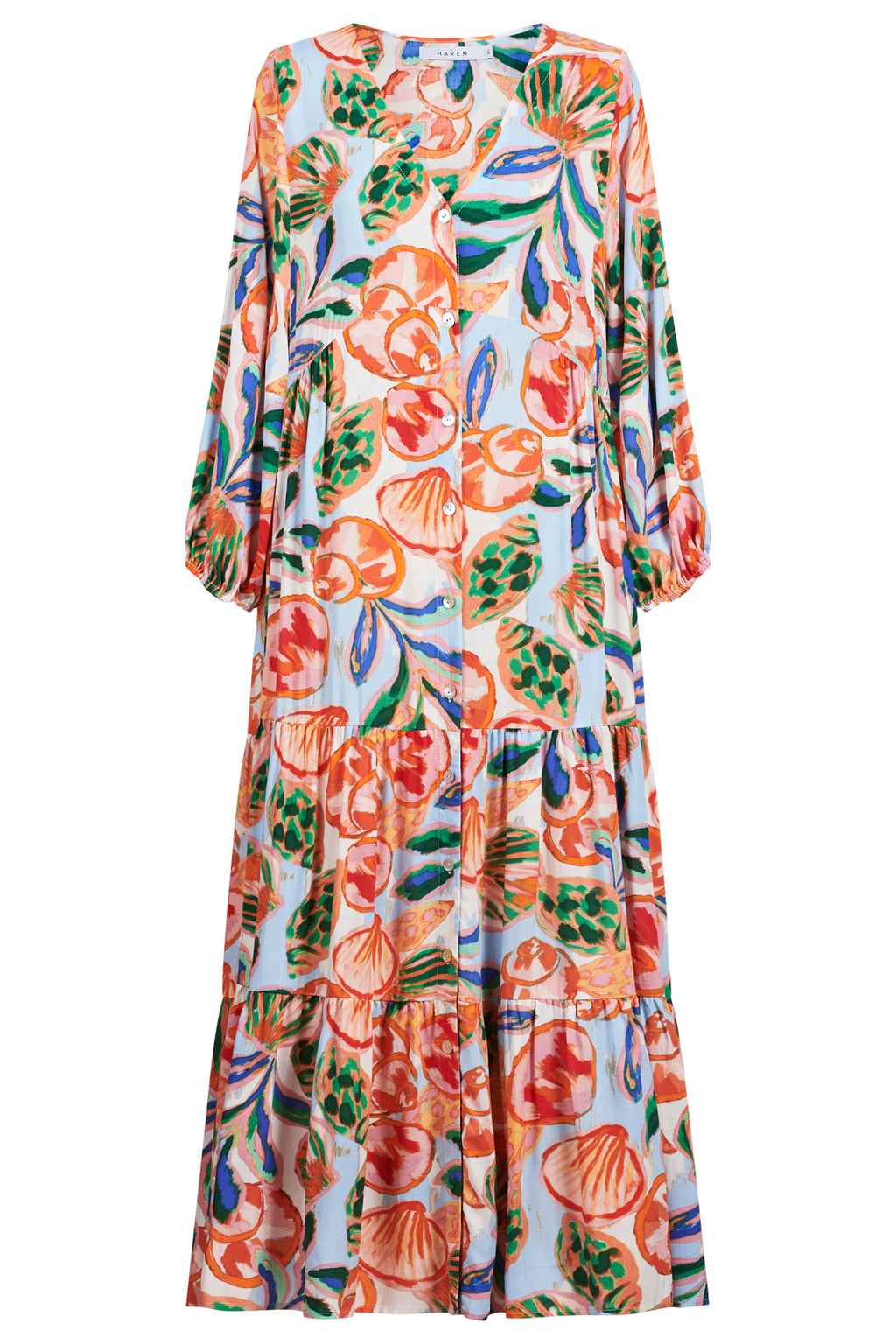 Haven 7804806 button maxi dress
