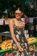 Haven 7810106 cabana tie dress