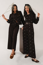 Nomads EC1310 Cord Wide Leg Trousers – Chocolate