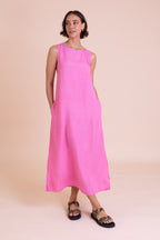 Nomads Column Midi Dress – Pink
