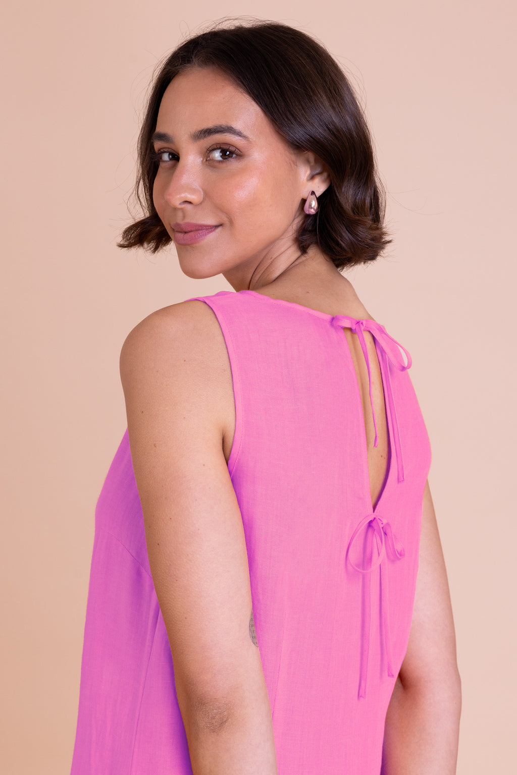 Nomads Column Midi Dress – Pink