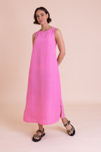 Nomads Column Midi Dress – Pink