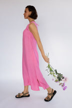 Nomads Column Midi Dress – Pink