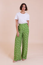 Nomads Minimal Wide Leg Trouser – Meadow Green