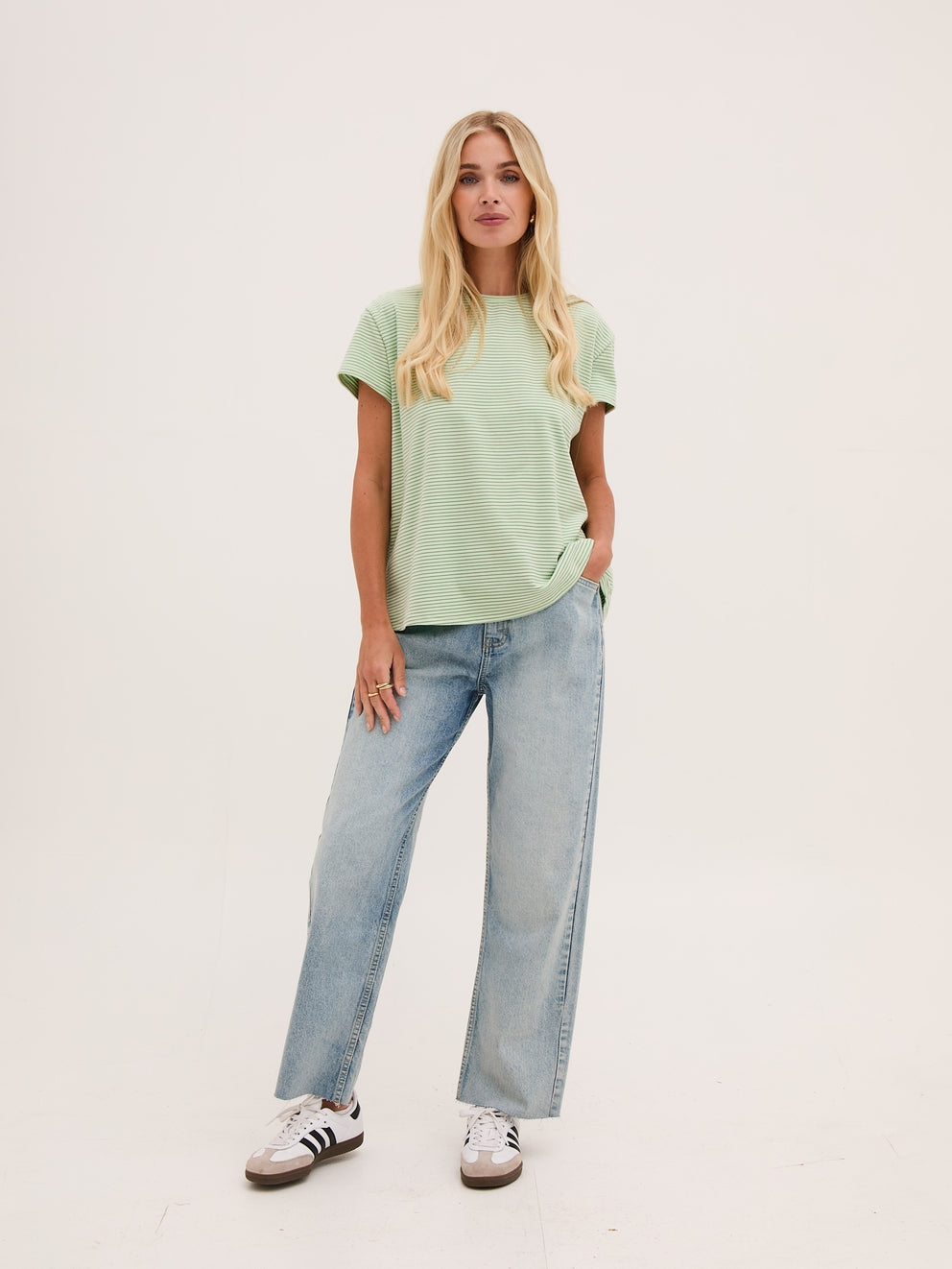Fika Mimi Supersoft Cap Sleeve Top - Green
