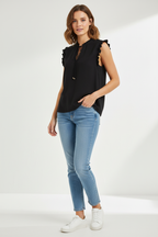 Black Haven Top on Model